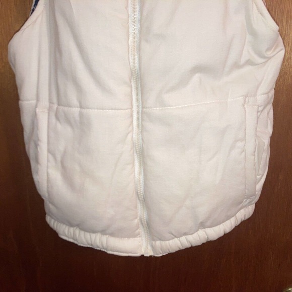 Vintage Sweater Snowflake Reversible Puffer Vest Small - Picture 6 of 7